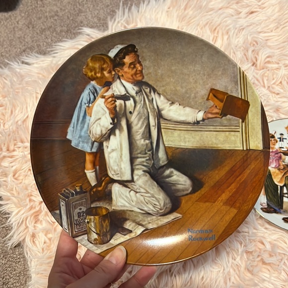 Vintage toy painter plates Norman Rockwell - Picture 4 of 7
